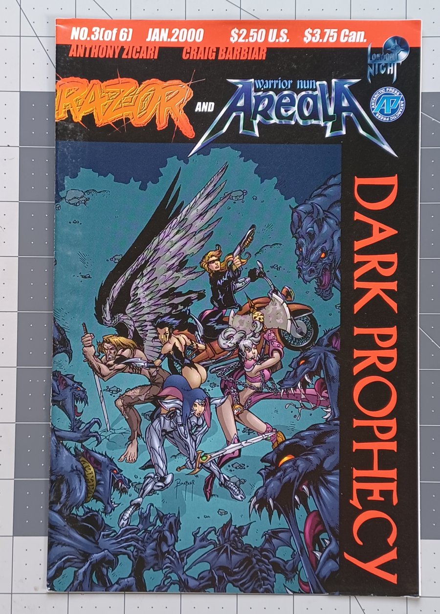Razor and Areala: Dark Prophecy #3 (of 6) (2000) - Antarctic Press / London Night