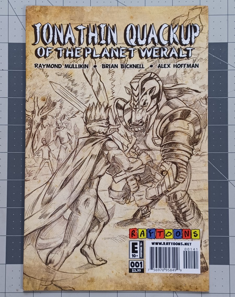 Jonathin Quackup of the Planet Weralt #1 (2004) - Raytoons - Sketch Variant