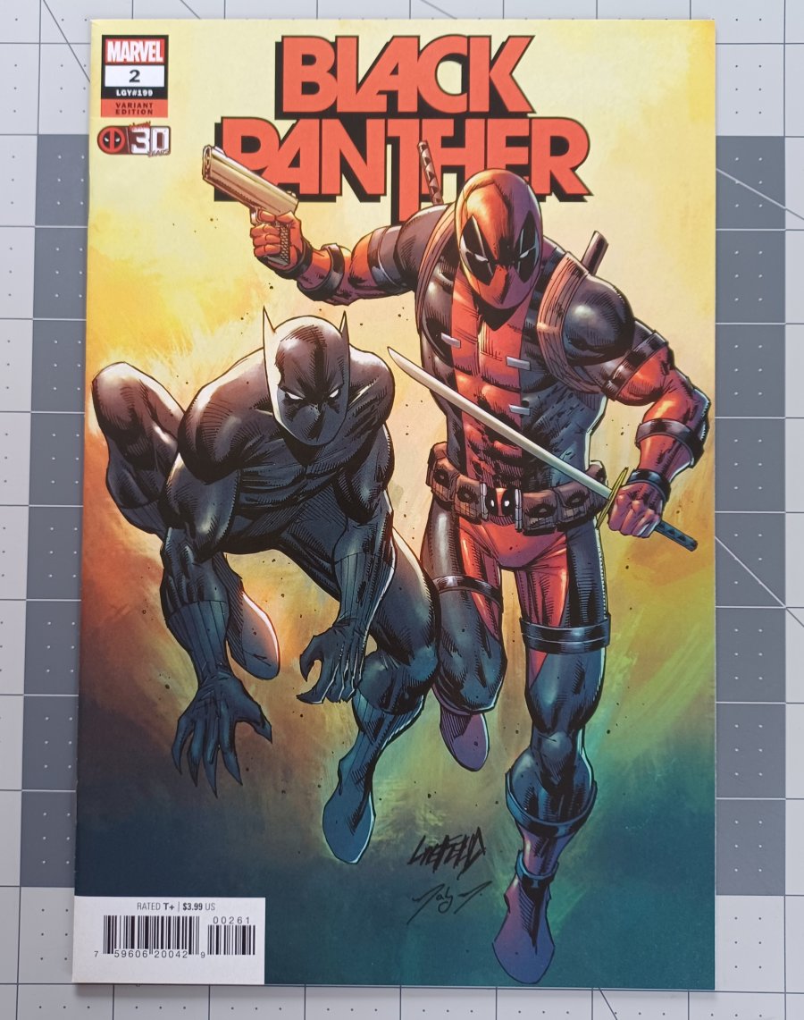 Black Panther #2 (2022) - Marvel Comics - Liefeld Deadpool 30th Anniversary Variant